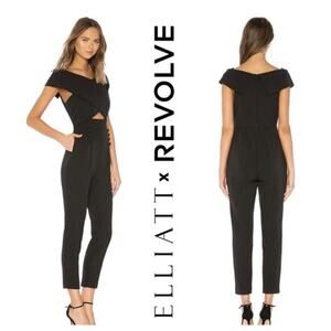 ELLIATT x Revolve Sorento Black Jumpsuit Cut Out Playsuit Party Cocktail NYE